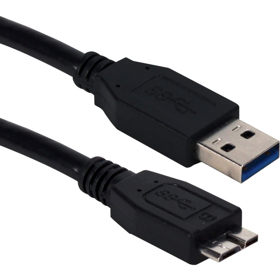 QVS 3ft USB 3.0/3.1 MicroUSB Sync Charger and Data Transfer Cable