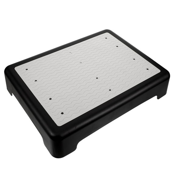 Clispeed Footstools for Elderly Lightweight Anti-slip Step Stool Plastic Gray 1Pcs