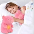 thumbnail image 3 of PELUCHE CAPIBARA PARA ANSIEDAD DORMIR MÚSICA RESPIRACIÓN COLOR ROSA, 3 of 4