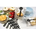 thumbnail image 4 of Pack de 100 Bolsas de Plástico Translúcido con Lunares Negros y Pegatinas para Envolver Galletas Pasteles y Dulces, 4 of 5