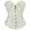 Beige, variant on Xfvqtps Corsets for Women Floral Embroidery Lace up Front Buckle Back Straps Boned Overbust Corset Bustier Shapewear Purple