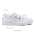 thumbnail image 3 of Zapatillas de tenis Reebok Club C 85 para mujer blanco/gris claro 7, 3 of 7