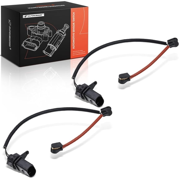 A-Premium Front Disc Brake Pad Wear Sensors Compatible with Audi Q5 2013 2014 2015 2016, L4 2.0L, V6 3.0L, 2-PC Set