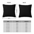 thumbnail image 2 of Fuzoiu Black Print Square Pillow Cover,Hidden Zipper Design,Luxury Square Pillow Case, Throw Pillow,Couch Cushion-16"x16", 2 of 7