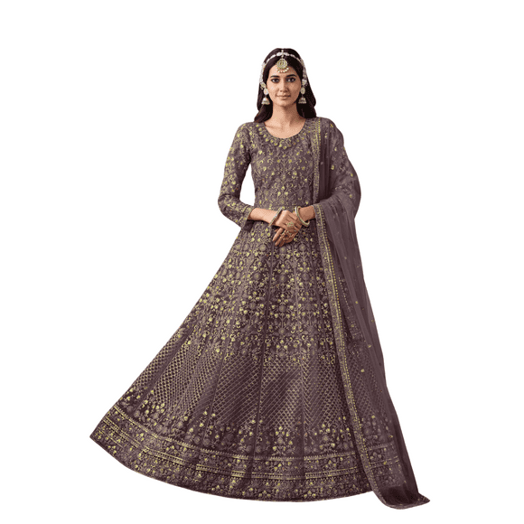Custom Made Indian Wedding Anarkali Salwar Kameez Party Wear Embroidery Long Dress Gown Suit