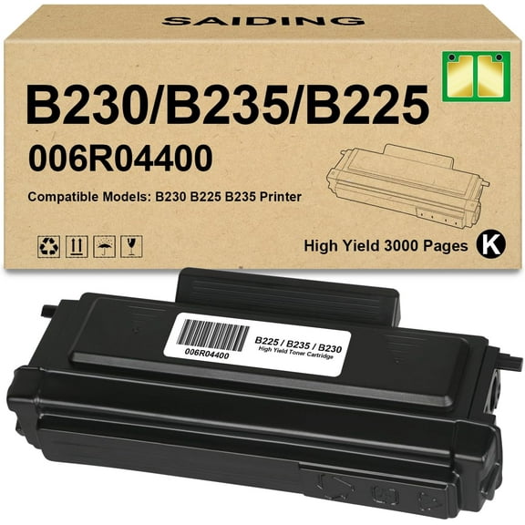 B230 B225 B235 Black Toner Cartridge 006R04400 Compatible for Xerox B230 B225 B235 Printer(1-Pack)