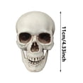 thumbnail image 2 of Life Size Skeleton Skull for Halloween Decor Graveyard Outdoor, White Realistic Skull Prop for Haunted House Yard Lawn Display, Halloween Party Decoration, Bone Head Statue for Garden, 2 of 7