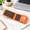 Orange, variant on Triple-Fold with Touchpad and Numeric Keypad, Orange, Slim Leather Design