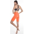 thumbnail image 2 of LMB Biker Shorts for Women Extra Soft Fabric - Plus Size (L - 2XL) Neon Orange, 2 of 4