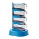 thumbnail image 3 of Caja de condimentos giratoria Vertical, tarros de especias giratorios, utensilios de cocina, tarros de condimentos, tarros de especias giratorios para Azul de 4 niveles. BLESIY Frascos de especias, 3 of 8