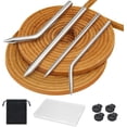 thumbnail image 1 of Kit de Dentelle pour Gants de Baseball, 2 Lacets en Cuir 4 Aiguilles, Kit de Réparation de Gants de Softball Portable avec 4 Verrous et Boîte de Rangement, 1 of 5