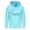 X226 Blue, variant on Confree Sweatshirts For Girls Graphic Print Long Sleeve Hoodie Spring Autumn Dailywear Breathable Casual Infant Pullover Top Size 18-24 Months Black