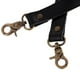 thumbnail image 4 of Bolso bandolera de piel auténtica y lona con asas y correa de repuesto. Negro, 4 of 9
