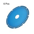 thumbnail image 3 of Uxcell Diamond Saw Blade Metal Alloy Cutting Wheels Cutting Disc for Cutting Metal Stone Blue 5" 6 Pcs, 3 of 6
