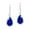 Blue, variant on Elegant Teardrops of White Mother of Pearl Inlay Sterling Silver Dangle Earrings