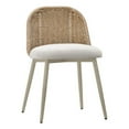 thumbnail image 1 of Pemberly Row Handmade Contemporary Cream Outdoor Dining Chair, 1 of 6