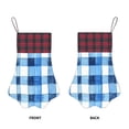 thumbnail image 4 of Dog Paw Decorative Socks 17x11.8in Top With A Strap Design For Easy Hanging For Festive Christmas Party Decorations Cornflowerblue Checked Hand-Drawn Sketch_1, 4 of 8