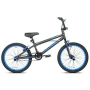 Kent Bicycle 20 in. Chaos Boy's Child Bicycle, Matte Black and Blue