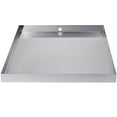 thumbnail image 2 of 32x30x2.5"Washing Machine Pan 18 GA Thickness 304 Stainless Steel Heavy Duty Compact Washer Drip Tray with Drain Hole&Hose Adapter, 2 of 9