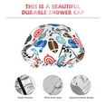 thumbnail image 4 of Gaeub Sport Items Shower Caps for Women Men,Double Waterproof Layers Bathing Hat,Elastic and Reusable Bath Caps, 4 of 7