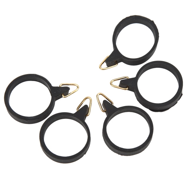 Rod 5pcs Fishing Rod Hook Holder Rubber Circle Stainless Steel Fishing Pole Hook Keeper for Bait Tool