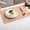Pink, variant on Ikohbadg Rectangular Leather Placemat Solid Colour Faux Leather Placemats, Coffee Mats, Kitchen Table Mats, Easy To Clean Kitchen Table Mats Brown