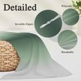 thumbnail image 3 of Green Grey Ombre Throw Pillow Covers, Farmhouse Gradient Minimalist Soft Breathable Pillow Cases with Invisible Zipper for Sleeping, Small Pillowcases for Couch Bed Sofa Chair 16x24 Inches, 3 of 9