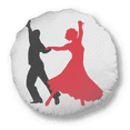 thumbnail image 1 of Duet Dance Social Dancing Dancer Round Throw Pillow Home Decoration Cushion, 1 of 3