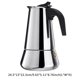 thumbnail image 3 of Cafeteras De Acero Inoxidable, Percolador De Moca, Lavable Para El Hogar, Reutilizable, Aislado, 9 Tazas, Cafetera Para El Hogar Con Mango Ergonómico sonducket HA022286-00, 3 of 6