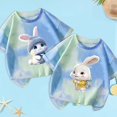 thumbnail image 2 of Godom Girls Toddler Short Sleeve T-Shirts Soft Cotton Tees Summer Tops Basic Tees, 2 of 3