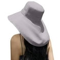 thumbnail image 4 of ZQUUVOU Sun Hat for Women Sun Protection Wide Brim Shawl with Neck Flap Hiking Visor Hat Outdoor Summer Beach Gray, 4 of 5