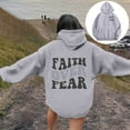 thumbnail image 2 of Womens Zip Up Hoodies Oversized Pullover Hoodie Fit Women's Letter Print Hoodies Long Sleeved With Pockets Hoodie, 2 of 7