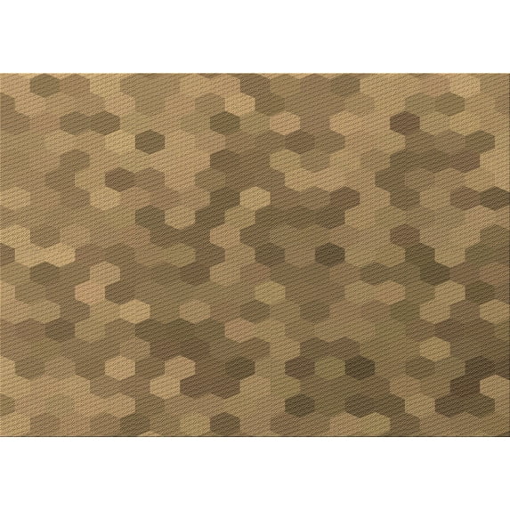 Ahgly Company Indoor Rectangle Patterned Saddle Brown Area Rugs, 8' x 10'
