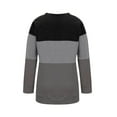 thumbnail image 3 of FASHIONWT Women Print Round Neck Long Sleeve Base Top Loose Casual T-Shirt, 3 of 4