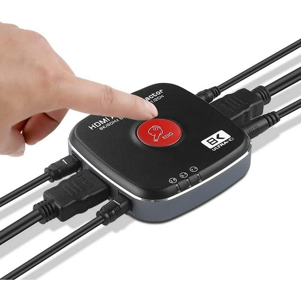 Extractor de Audio HDMI 8K 60Hz 4K 120Hz 7.1CH/5.1CH/2CH Convertidor Extractor Estéreo Óptico TOSLINK SPDIF + Adaptador Divisor de Audio de 3.5mm (8K)