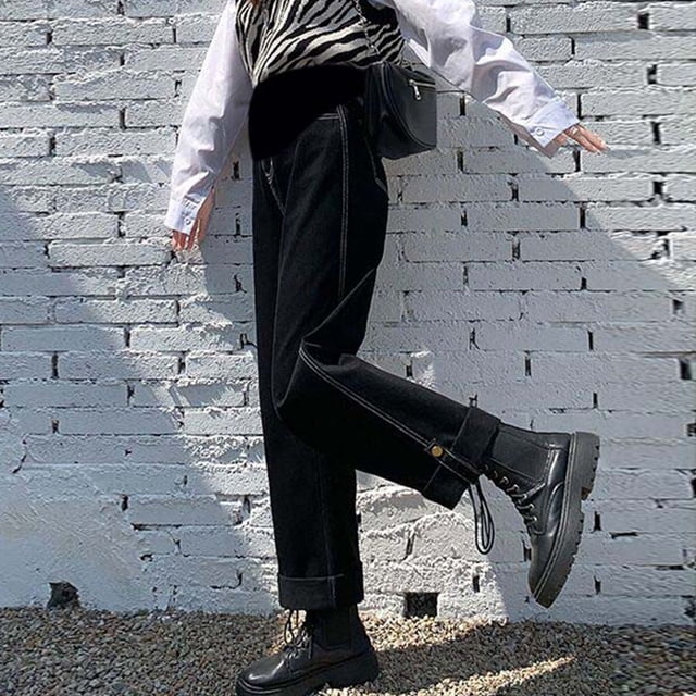 Pantalones vaqueros extra grandes para embarazadas, holgados, de pierna ancha, informales, para uso exterior, rectos, finos, de verano, modernos y versátiles
