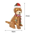 thumbnail image 5 of Tnobhg Fluffy Dog Decor Light-up Christmas Golden Dog Ornamental Festive Yard Decoration for Merry Holiday Season, 5 of 7