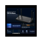 TP-Link Dual-Band BE3600 Wi-Fi 7 Router Archer BE230 | 4-Stream 3.6 Gbps | 2×2.5G + 3×1G Ports, USB 3.0, 2.0 GHz Quad Core, 4 Antennas (Archer BE230)