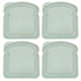 thumbnail image 1 of Shisuyan 4pcs Sandwich Container Bread Storage Box Sandwich Case with Lid Toast Box, 1 of 9