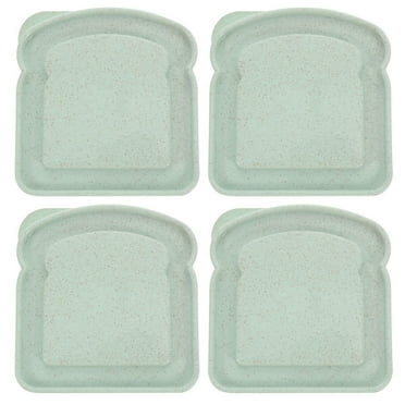 4 Pcs Sandwich Box Metal Container with Lid Large Container Sandwich Case Sandwich Containers Container with Lid