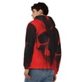 thumbnail image 4 of Naloa Minimalist Skull Red Men’s Hoodies, Zip up Hoodie, Sweatshirts,Hoodies for Men Sizes S-3XL-XX-Large, 4 of 5