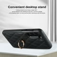 thumbnail image 6 of Allytech Galaxy S23 Case with Finger Ring, 360° Rotatable Ring Holder Kickstand Luxury PU Leather Non-Slip Shockproof Business Women Men Phone Covers for Samsung Galaxy S23 5G 6.1",  Black, 6 of 8