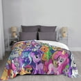 thumbnail image 6 of My Lit-Tle Pony Fleece Blanket Super Soft Cozy Throw Blanket Fuzzy Comfy Flannel Blanket Warm Plush Blankets And Throws For Couch, Sofa, Bed 50"X40", 6 of 7