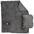 thumbnail image 1 of Simplicity Snooze Nap Travel Blanket & Pillow Set Great for Airplaine/Car/Train, 1 of 4