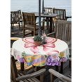 thumbnail image 2 of Outdoor Tablecloth with Umbrella Hole Zipper Easter Round Tablecloth 54" Waterproof Outside Table Cloth Spring Rabbit Ear Colorful Eggs Love Flowers Patio Table Cover Tablecloths for Picnic Party, 2 of 8