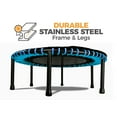 thumbnail image 3 of LEAPS & REBOUNDS 48" Mini Fitness Trampoline & Rebounder Gym Equipment, Blue, 3 of 9