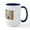 White/Navy Inside, variant on CafePress - Nautical Vintage Anchor Mugs - 15 oz Ceramic Large White Novelty Mug