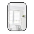 thumbnail image 1 of Umbra Hub Rectangular Mirror 24 x 36" (61 x 91 cm),Black, 1 of 7