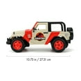 thumbnail image 6 of Jada Jurassic World RC 1992 Jeep Wrangler – Turbo Function, Precision Controls, Classic Design, 1:16 Scale - Kids & Collectors Toy – Red/White, 6 of 11