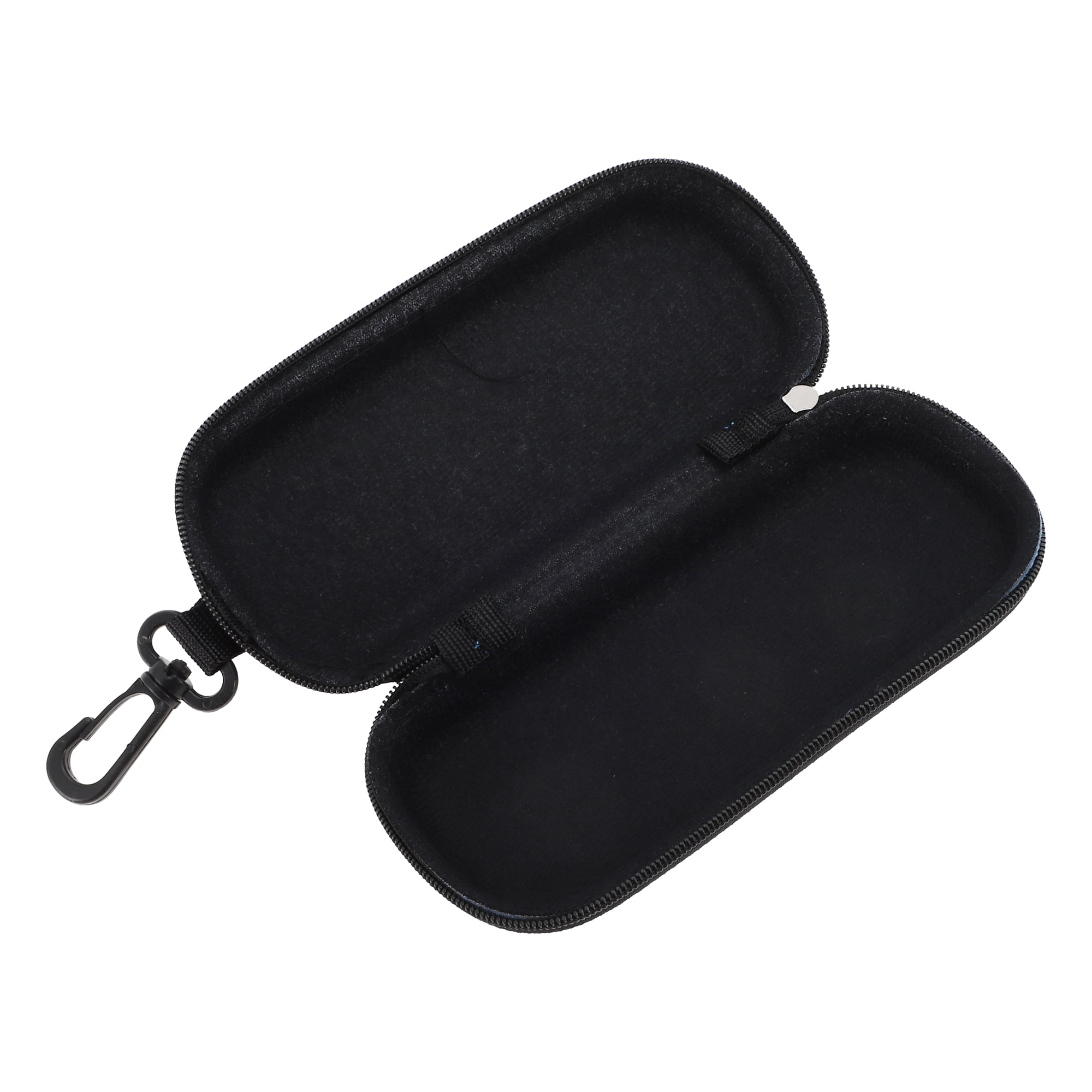 Unique Bargains Grid Style Eyeglasses Case Lightweight Eyeglasses Storage Black